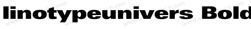 linotypeunivers Bold字体转换